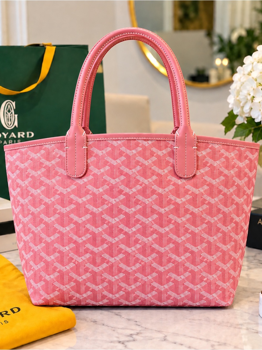 Goyard Pink Saint Louis-Style Tote